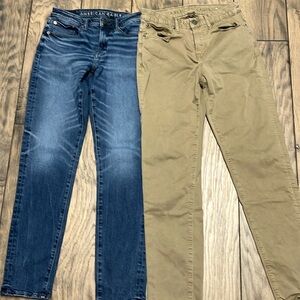 Lot of 4 gently used AE jeans